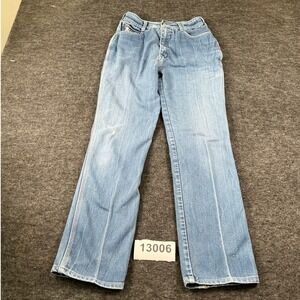 Braxton Stretch Jeans Women 14 Blue Denim Cotton Medium Wash Casual Straight Leg